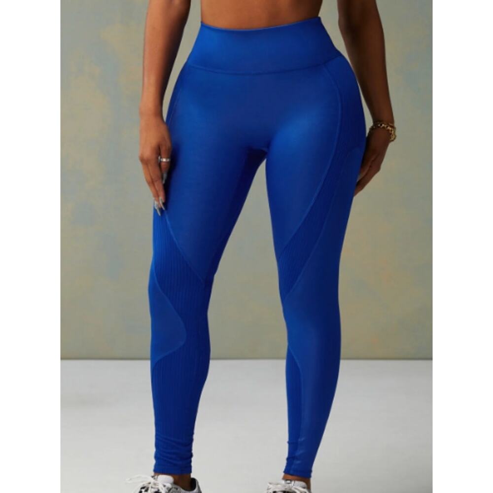 NWT Fabletics Motion365+ Contour High-Waisted Legging Lazuli Blue Shine XS